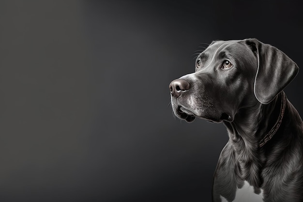 Ein Haustierhund-Bannerbild mit leerem Platz für Banner, Webhintergrund oder Drucke