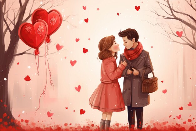 Ein herzerwärmendes Bild zeigt das Wesen der Liebe am Valentinstag