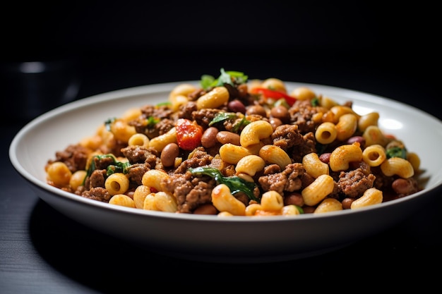 Foto ein herzhaftes pastafeiern