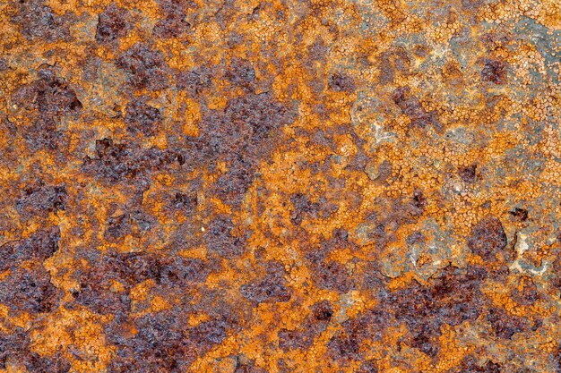 Ein Hintergrund der Schalenfarbe und des rostigen alten Metalls