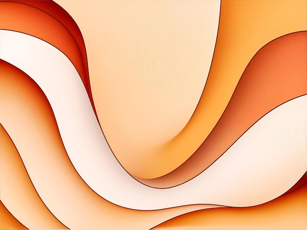Ein Hintergrund mit Wellen in brauner und oranger Farbe