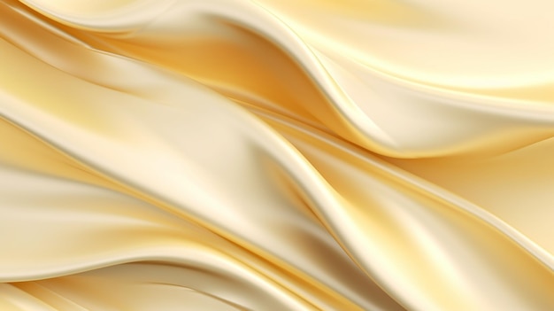 Ein Hintergrundbild eines goldenen Seidenstoffs mit weißem Hintergrund.