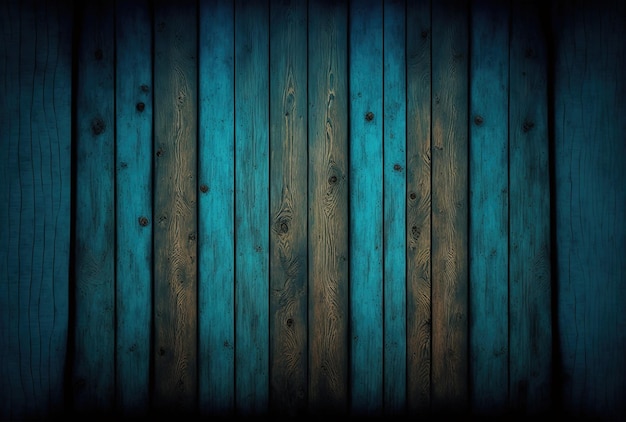 Ein hölzerner Hintergrund mit einem blauen Hintergrund und Farbtonhintergrundholz und -beschaffenheit