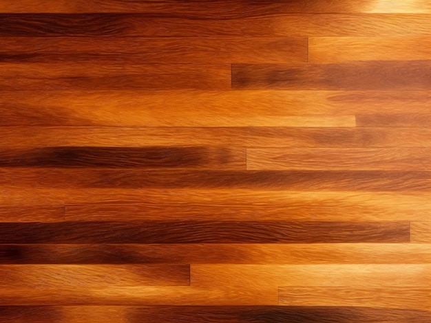 Ein Holzboden mit einer dunkelbraunen Farbe.