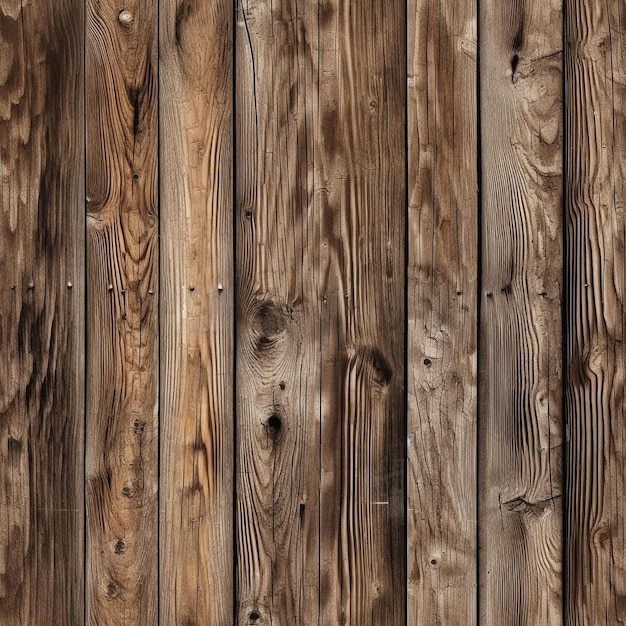 Ein Holzzaun mit rauer Textur und hellbraun gestrichenem Holz.