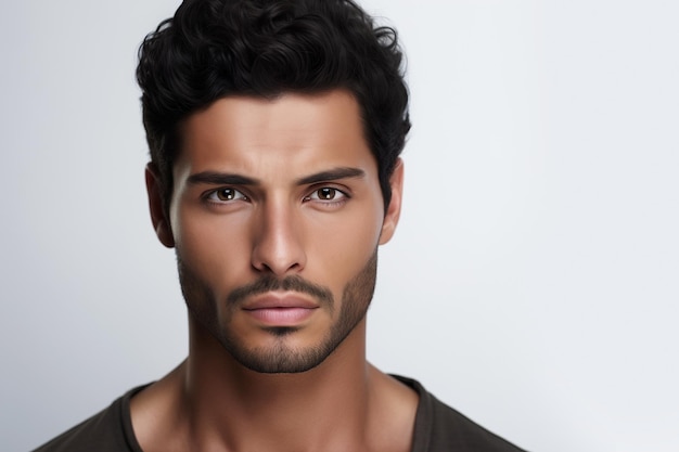 Foto ein hübscher hispanic-mann mit latino-stil-stubbeln