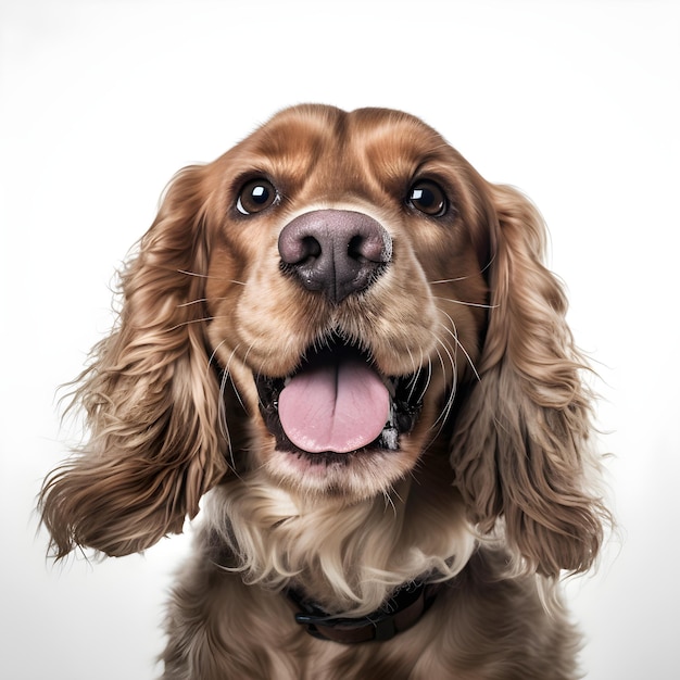 Ein Hund mit Halsband