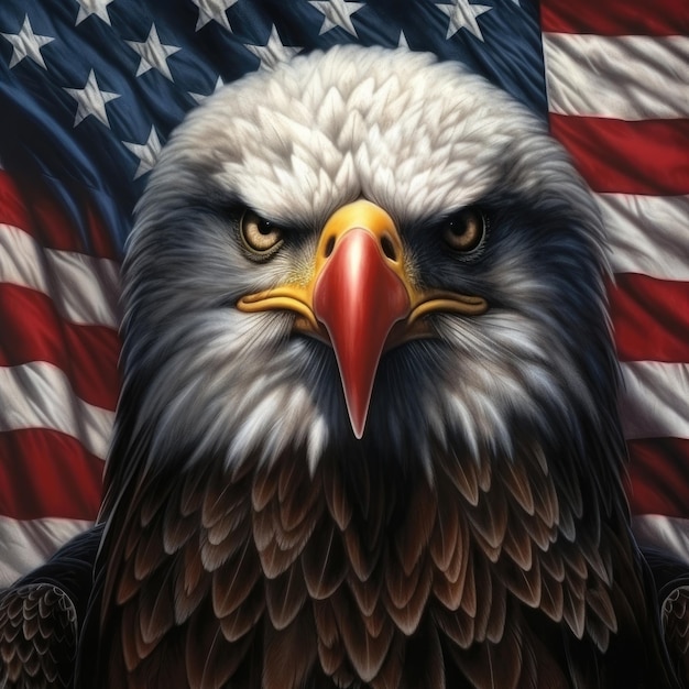 Ein ikonisches Symbol der amerikanischen Freiheit und des Patriotismus am Unabhängigkeitstag der generativen KI