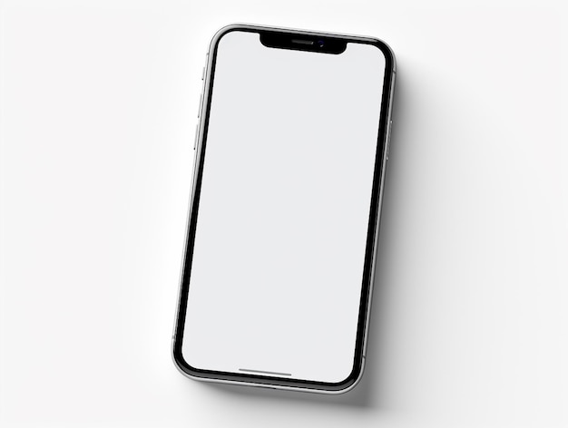 Ein iPhone-Mockup mit leerem Bildschirm