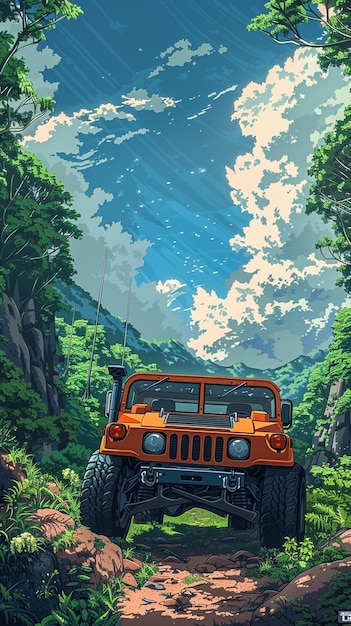 ein Jeep mit den Worten Jeep auf der Unterseite