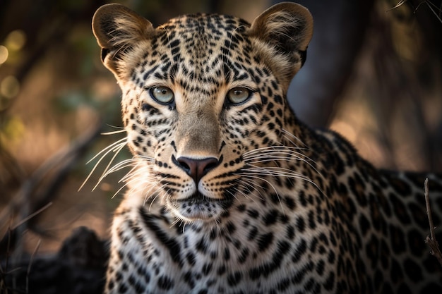 Ein junger Leopard wurde während einer Safari in Südafrika gesichtet