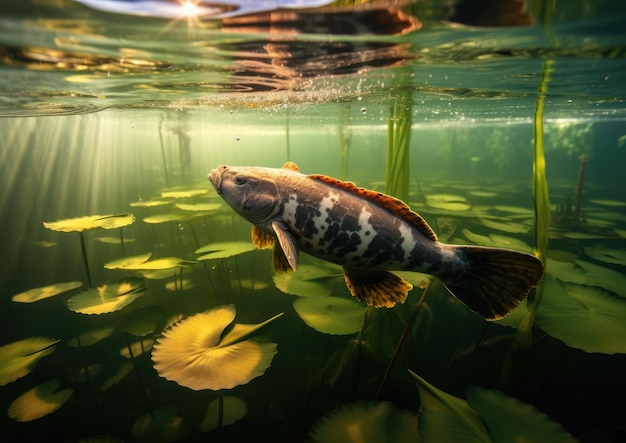 Ein Karpfen ist ein fetthaltiger Süßwasserfisch