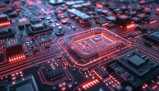 Foto ein ki-chip repräsentiert die zukunft der technologischen innovation in der künstlichen intelligenz