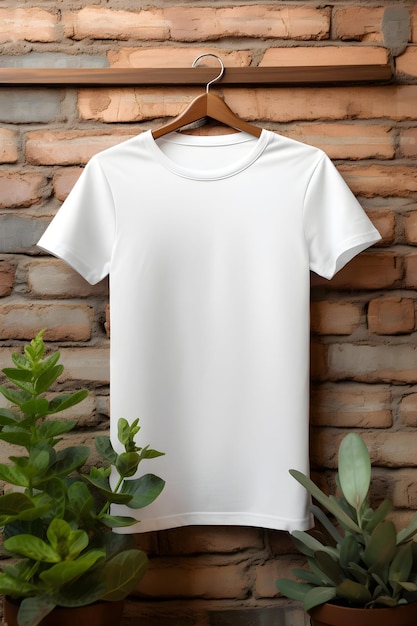 Ein klassisches weißes Bella Canvas-T-Shirt-Mockup