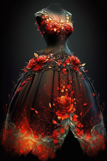 Ein Kleid mit dem Wort Feuer drauf