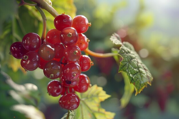 Ein Klumpen reifer Beeren auf einem Weinbaum