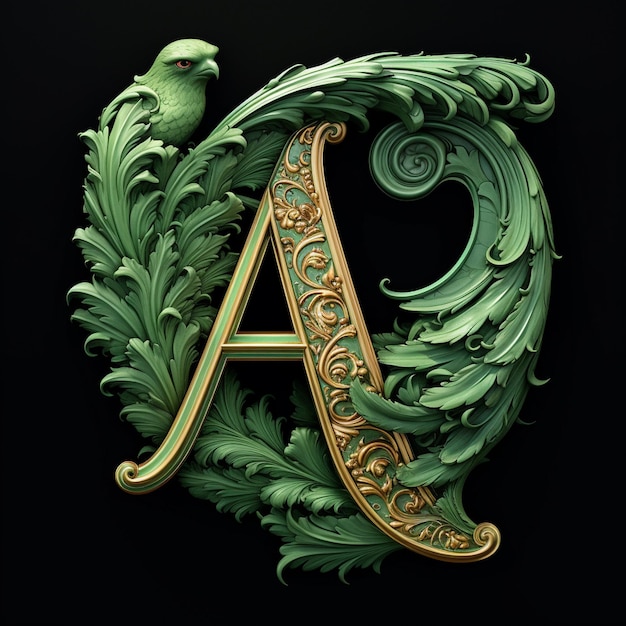 Foto ein königsgrünes logo