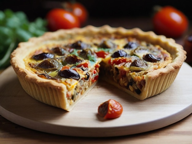 Ein köstliches Caponata-Quiche-Brunch