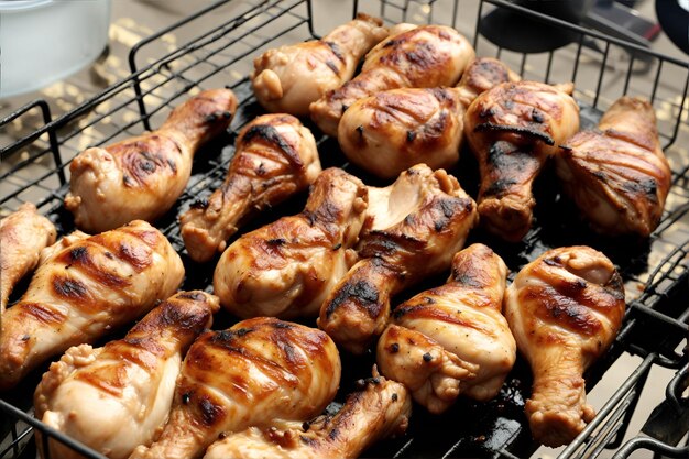 Ein köstliches gegrilltes Huhn.