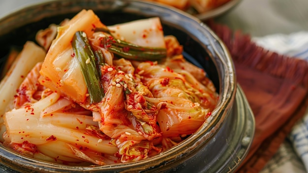 Foto ein köstliches koreanisches kimchi generative ai