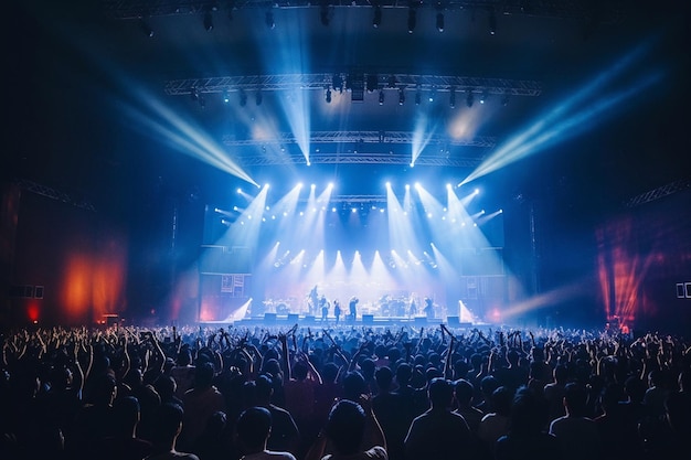 Ein Konzert mit Publikum und eingeschaltetem Licht