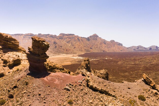 Ein Krater im Teide-Vulkan-NationalparkBlick auf den MarsTeneriffaSpanien