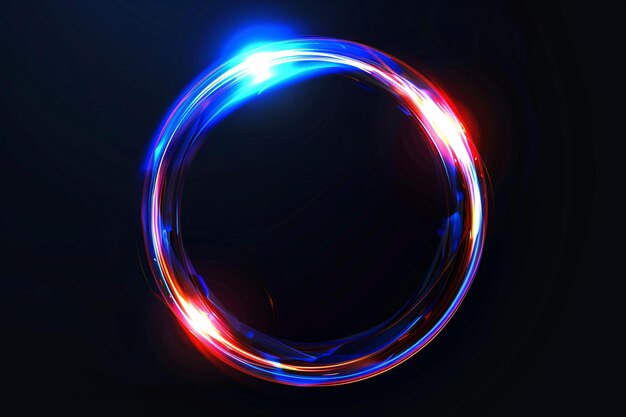 ein Kreis mit dem Wort "Licht" daraufTechnologischer farbenfroher Aperture-Hintergrund farbenfrohe Halo-Ringe