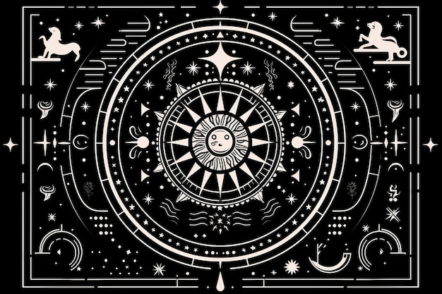 ein Kreis mit der Aufschrift „astrologisch“.