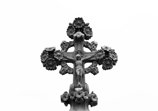 Ein Kreuz mit einem Kreuz darauf