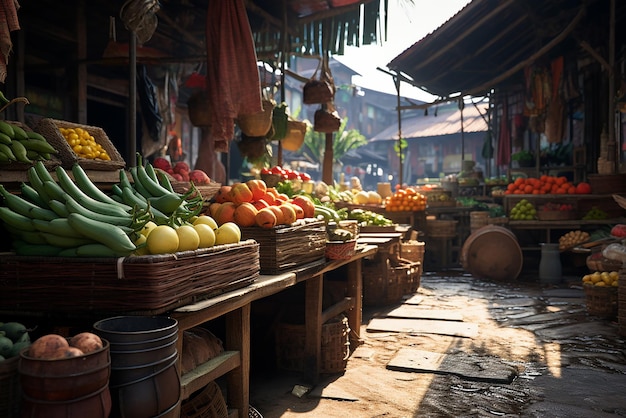 Ein ländlicher Markt