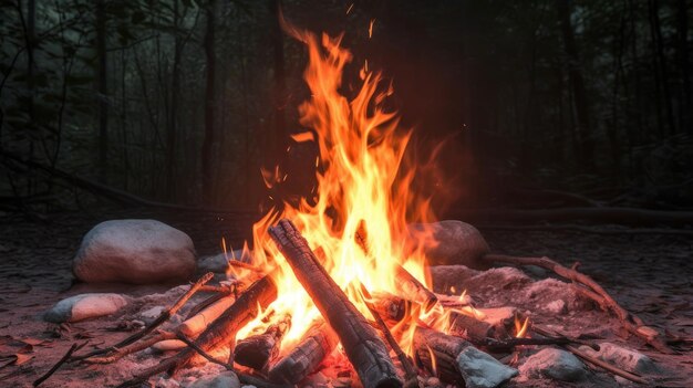 Ein Lagerfeuer, perfekt für Hintergrundbilder und Hintergründe