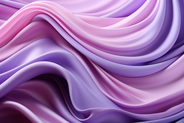ein lavendelfarbener Wellenhintergrund im Stil chromatischer skulpturaler Stoffe