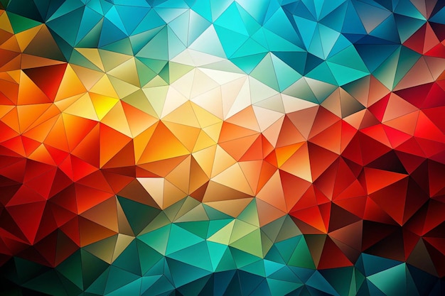 Ein lebendiges Mosaik aus unregelmäßigen Polygonen in fettfarbenen 4K-HD-Fotos