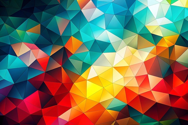 Ein lebendiges Mosaik aus unregelmäßigen Polygonen in fettfarbenen 4K-HD-Fotos