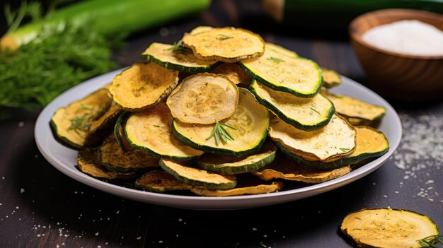 Ein lecker und knuspriger Snack mit Zucchini-Chips