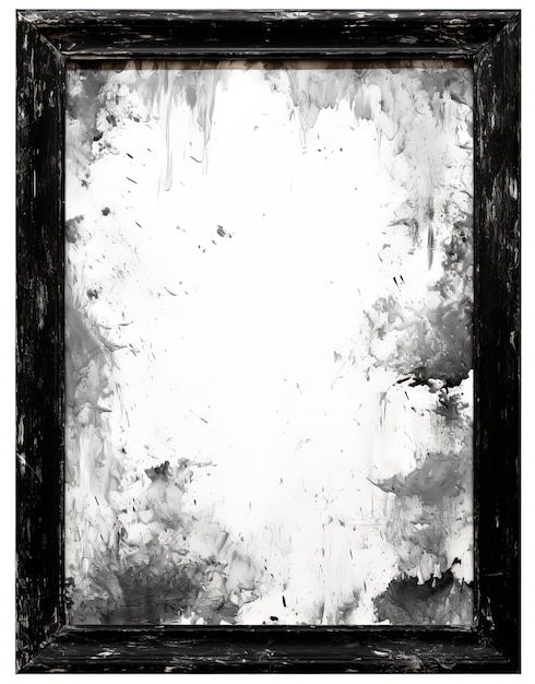 ein leeres Schwarz-Weiß-Bildrahmen-Clipart im Stil eines experimentellen Films