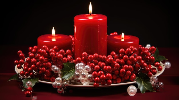 Ein leuchtender Kerzenaufsatz für Weihnachten