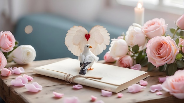 Foto ein liebesbrief am valentinstag an deine liebe