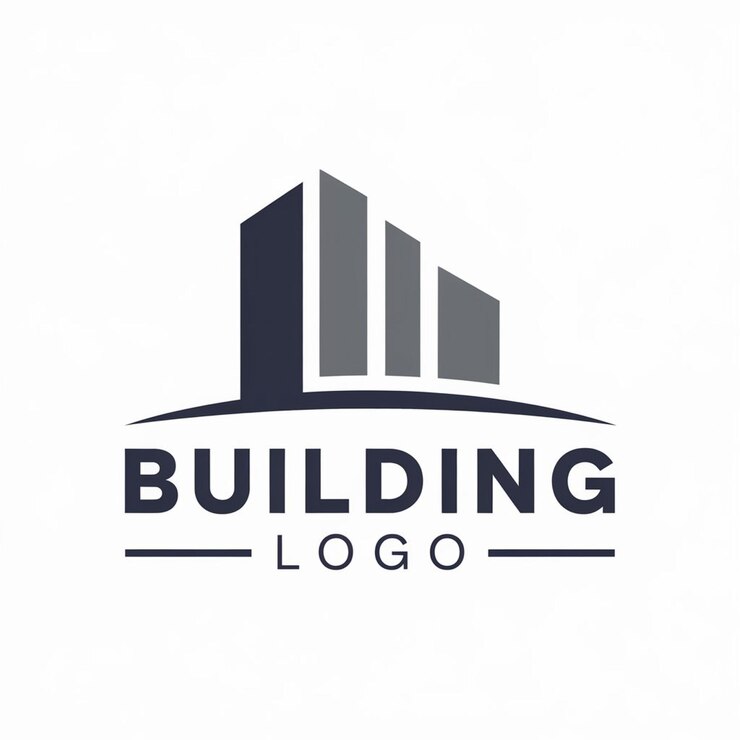 Foto ein logo für eine baufirma, auf dem das bau-logo steht