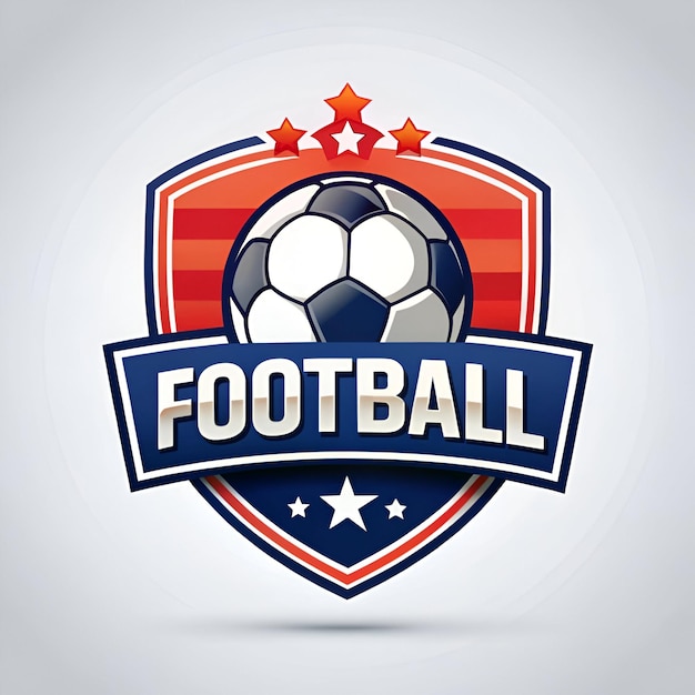 Ein Logo für einen Fußballverein und einen Fußball