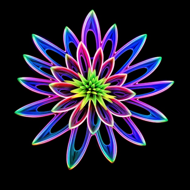 Foto ein mandala-lotus-design