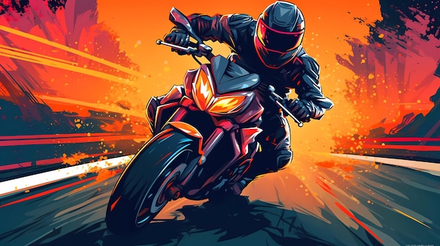 Ein Mann auf einem Motorrad mit dem Wort „Dirt Bike“ auf dem Cover