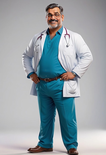 ein Mann in einer Arztuniform