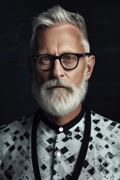 Ein Mann mit Bart und Brille