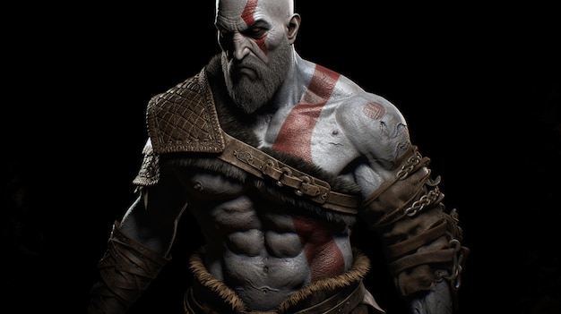 Ein Mann mit einem Hemd, auf dem „God of War“ steht