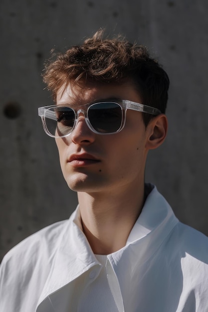 Ein Mann mit Sonnenbrille der Marke Alor.