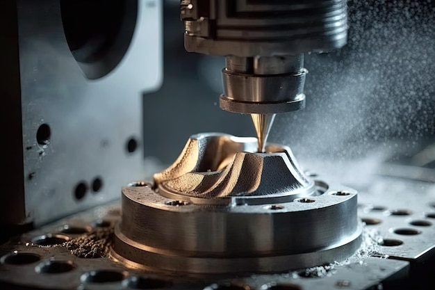 Ein Metallprodukt wird durch den Roboter roboterunterstützt ultrapräzises Schleifen eines Metallprodukts poliert
