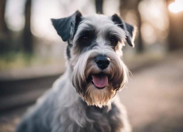 Ein Miniatur-Schnauzer