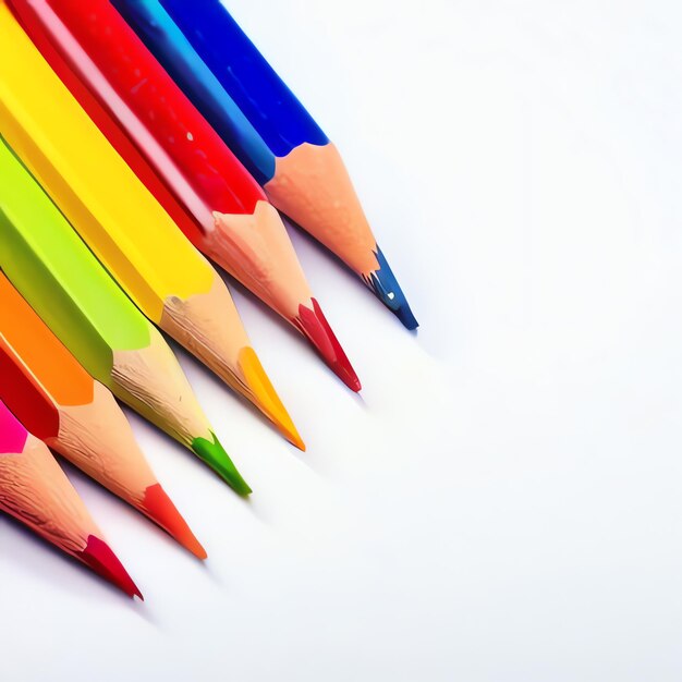 Ein minimaler Bleistift-Hintergrund Regenbogen-Wunder
