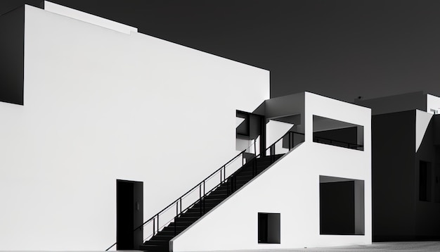 Ein minimalistisches Design mit starken grafischen Elementen in schwarz-weißer Farbgebung